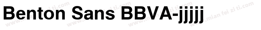 Benton Sans BBVA字体转换